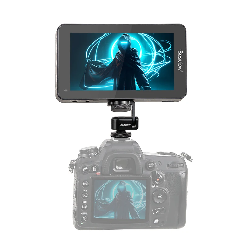 Фото Монитор Besview R6II 2800nit 5,5 дюйма 4K 60 HDMI FHD 3D LUT HDR сенсорный экран на камере DSLR полевой монитор №3