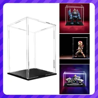 transparent acrylic display storage case box perspex for garage kit doll model cars figures collectibles support customization