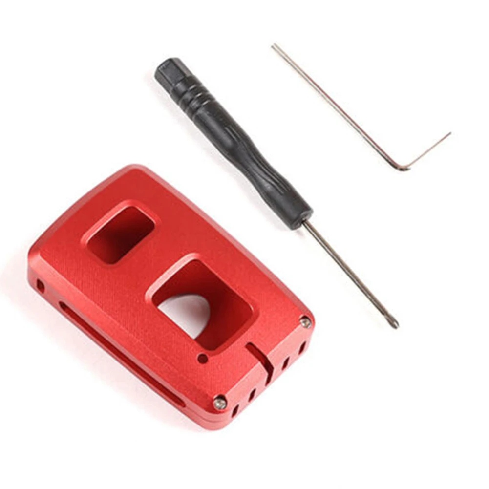 

1 Set Red Alloy Housing Cover Car Key Ring For Toyota For Tacoma 2016-2021