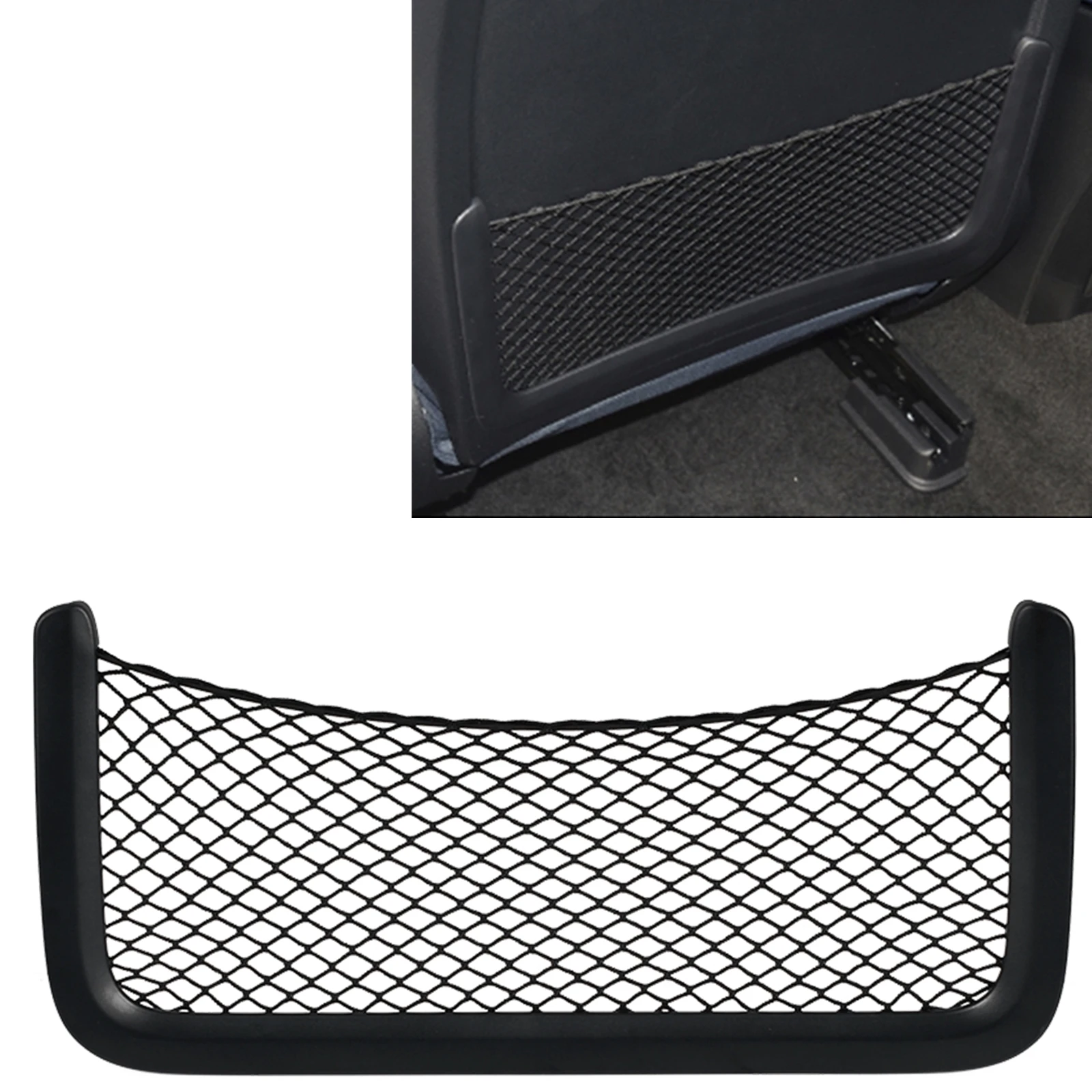 

For Mercedes Benz A W177 GLB W247 B-Class W247 CLA W118 2019-2023 Seat Back Backrest Pocket Panel Cover Trim Net Bag