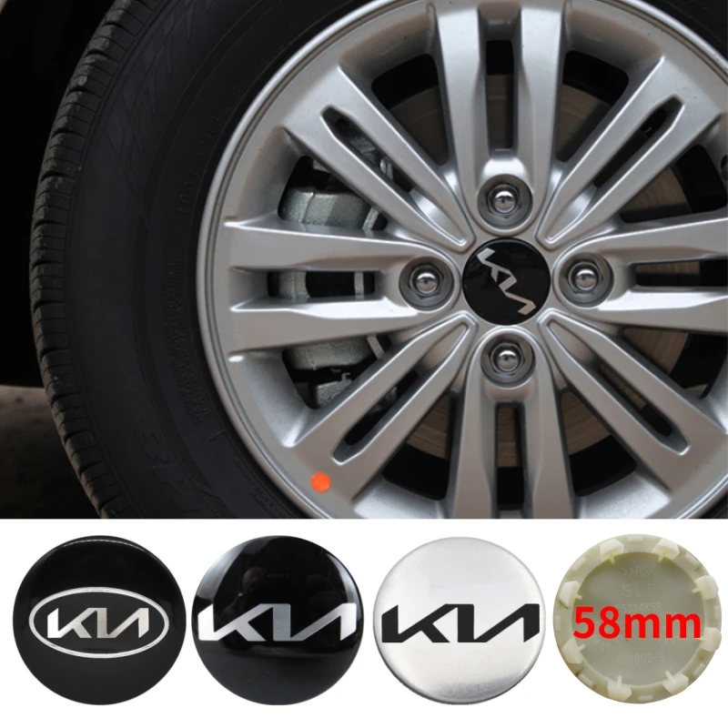 58 мм колпачки центральной ступицы обода колеса автомобиля для KIA K2 K3 K4 K5 K7 KX3 KX5 KX7