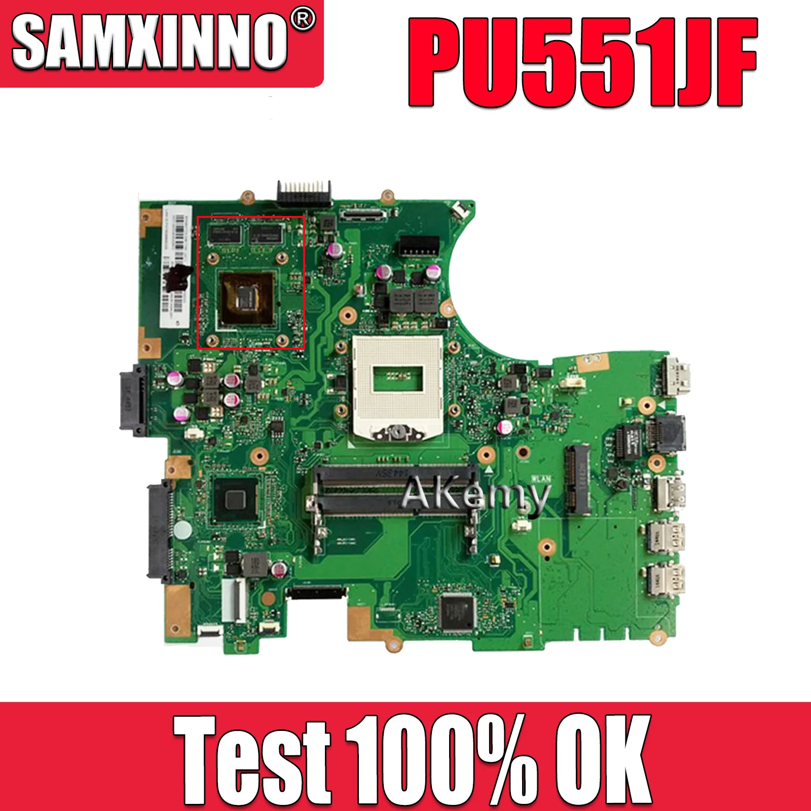 

PU551J motherboard fit For Asus PU551JF PU551JD PU551JA PU551J PU551 laptop motherboard original mainboard Test notebook