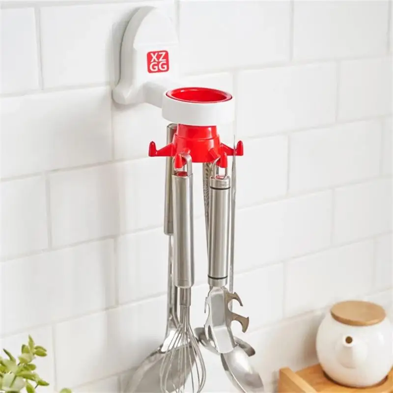 Настенный крючок с шестью когтями не оставляющий следов вращающийся на 360