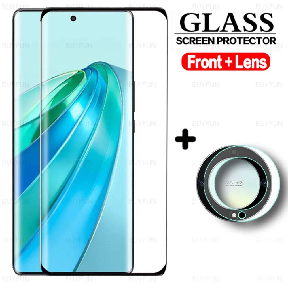 

Curved Glass For Honor X9a X40 2To1 Front Tempered Glass Lens Film Honar Magic4 Ultimate Magic 4 Pro HonorX9a Screen Protector
