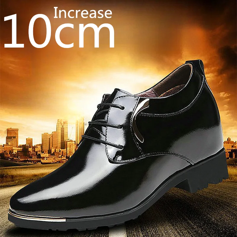 

Мужские туфли, увеличивающие рост, невидимые туфли, увеличивающие рост, на толщине 10 см, британская обувь для подъема, деловые мужские классические кожаные туфли