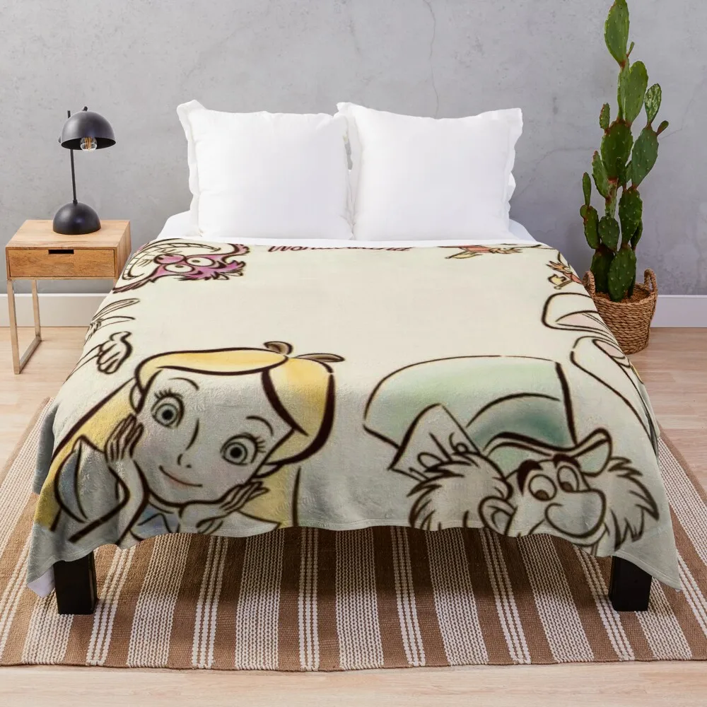 

Одиночное одеяло Alice and friends