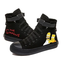hot new anime the s simpsons funny printed high top canvas shoes cozy sneakers
