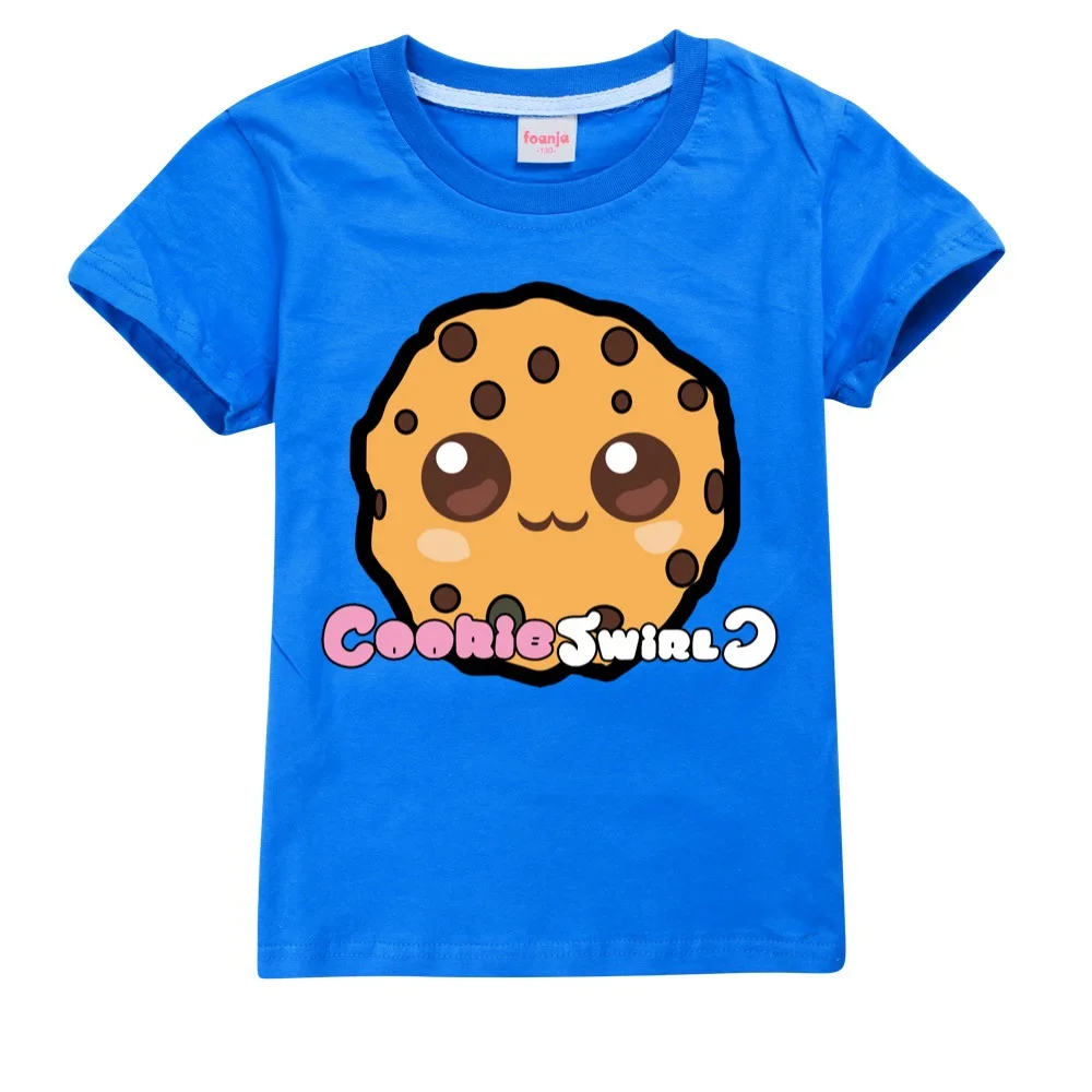 Child Clothes COOKIE SWIRL C Fashion Kids Wear Cotton Summer Casual Tees Boys Short-sleeved T-Shirts Toddler Baby Girls Tops