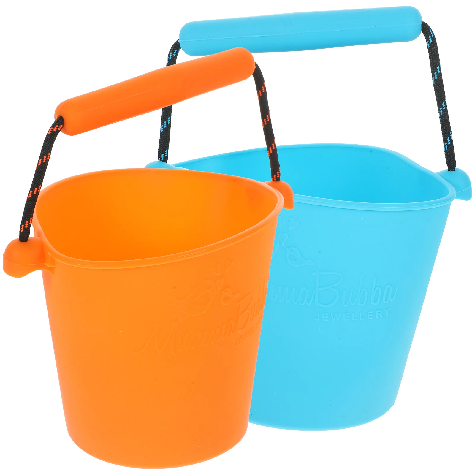 

Silicone Beach Bucket Portable Water Buckets Toddlers Folding Sand Kids Seaside