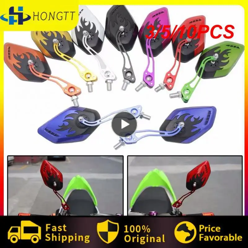 

3/5/10PCS 350g Esay To Install Motorcycle Rear View Mirrors Exquisite Stylish Motorcycle Rearview Mirror Stylish 22x7cm Durable