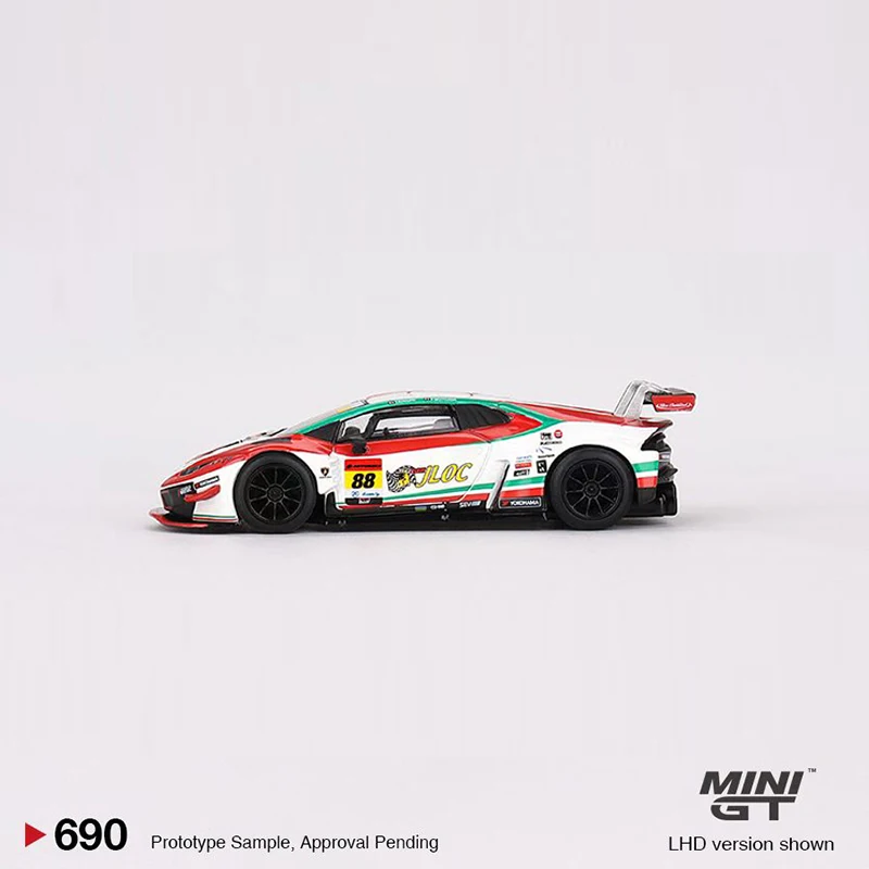 Модель автомобиля MINIGT 1:64 Lambor Huracan GT3 EVO2 литой спортивный автомобиль из сплава