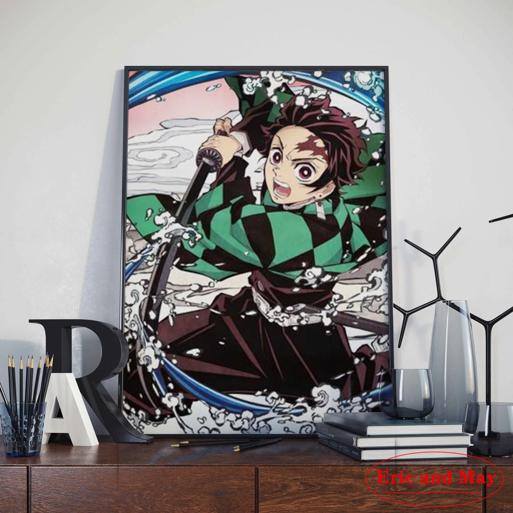 

Demon Slayer Classic Japanese Anime Poster And Print Vintage Decor Picture Canvas Painting Living Room Decoration Affiche