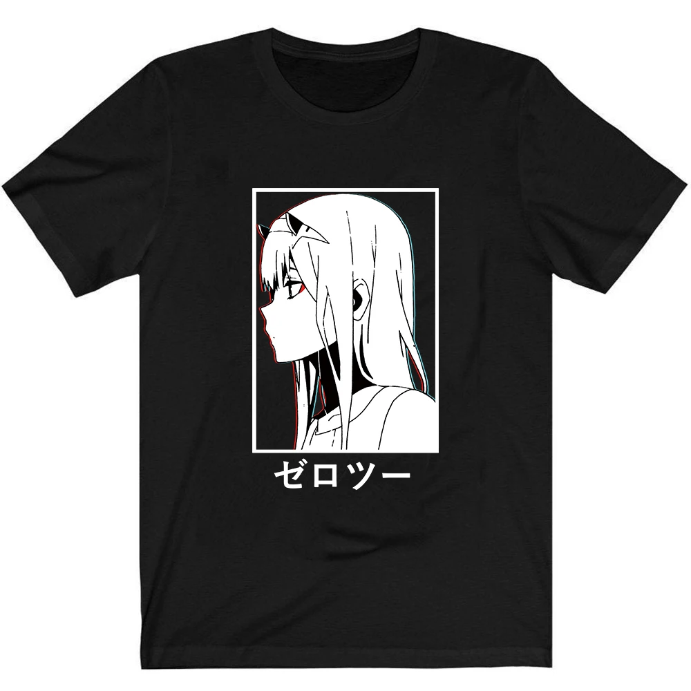 

Футболка Гая в Фране мужская хлопковая, аниме Zero Two 02, одежда, топы из аниме