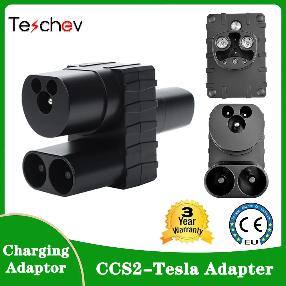 

CCS2 to Tesla AC+DC Adapter Convertor 400Amper 1000V 250KW for Model 3/X/Y/S CCS COMBO 2 EV Charging Adaptor CCS2 Tesla