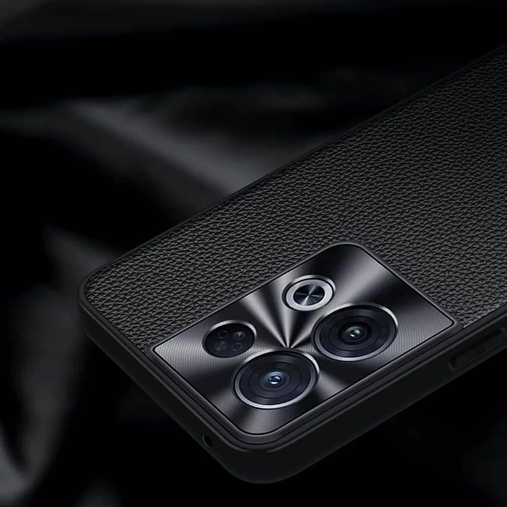 Genuine Leather Case For Oppo Reno 8 7 6 Reno8 Pro Plus Case 3d Lens Full Protector Cover For Reno7 Se Coque Luxury Phone Shell