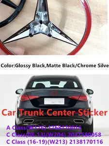 (verkauft) Mercedes Stern Heckklappe Embleme schwarz glänzend / matt W176  W177 W205 W212 W213