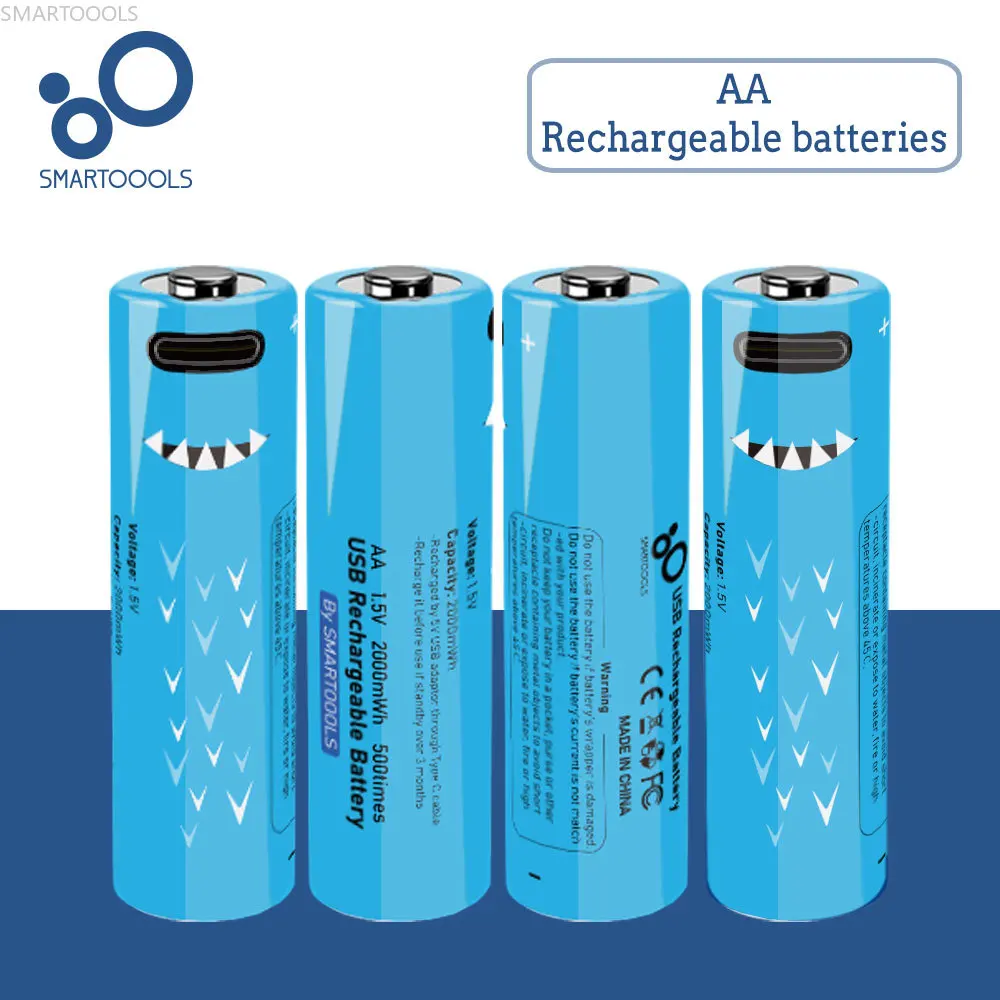 Оригинальный перезаряжаемый никель-Цинковый аккумулятор 1 5 в AA С МВт/ч и USB