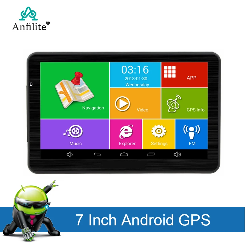 

7 inch Touch Screen Car Gps Android Navigation 16GB Truck Gps Navigator Wifi Sat Nav Free Latest europe Russia America Map