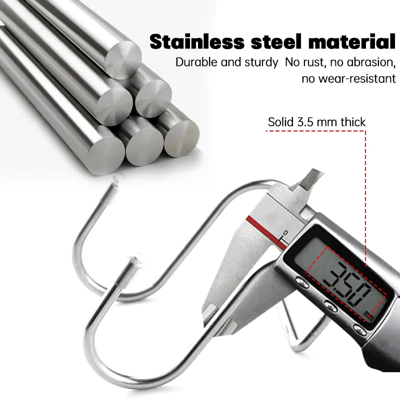 1-8 шт. двойные S-образные крючки из нержавеющей стали бесплатные перфорационные