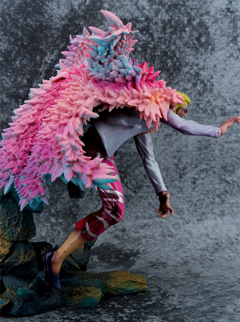 Фото Аниме One Piece Dressrosa Donquixote Doflamingo GK ПВХ фигурка игры Статуя Коллекционная модель детские игрушки куклы Подарки 32 см №4
