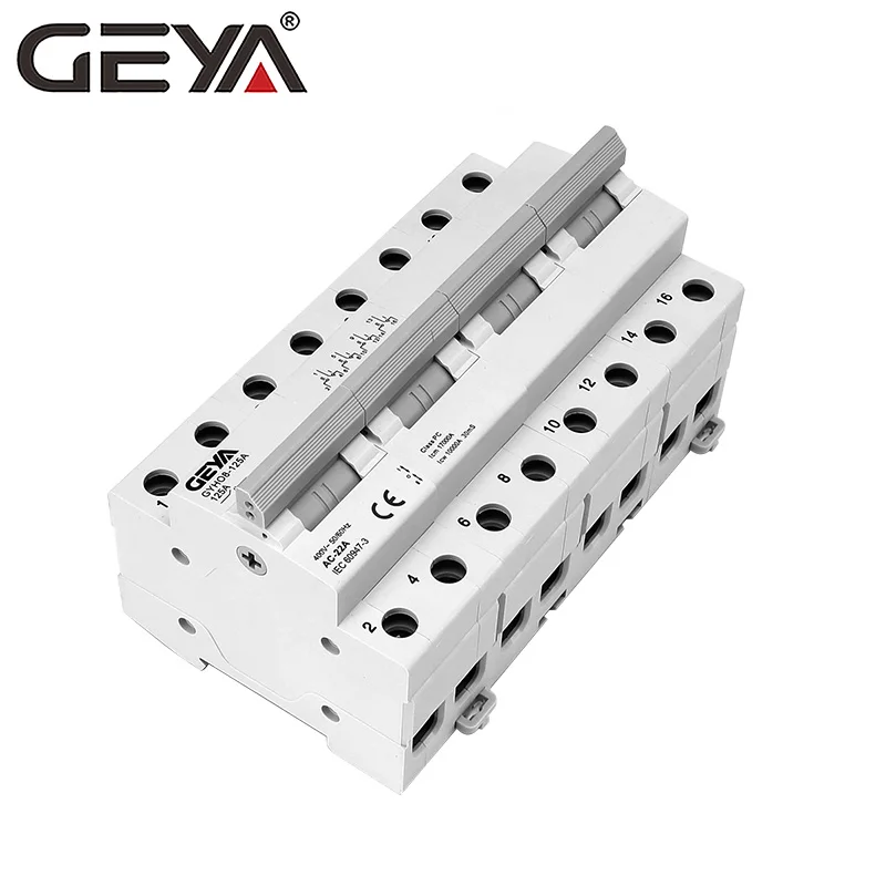 Двойной ручной переключатель GEYA GYHO8 4P 40A 63A 100A 125A блокировка автоматический