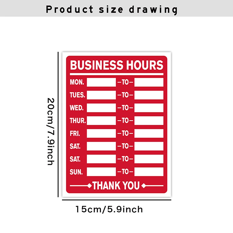 ПВХ бизнес-часы открытые/закрытые вывески наклейка этикетка для магазина офиса