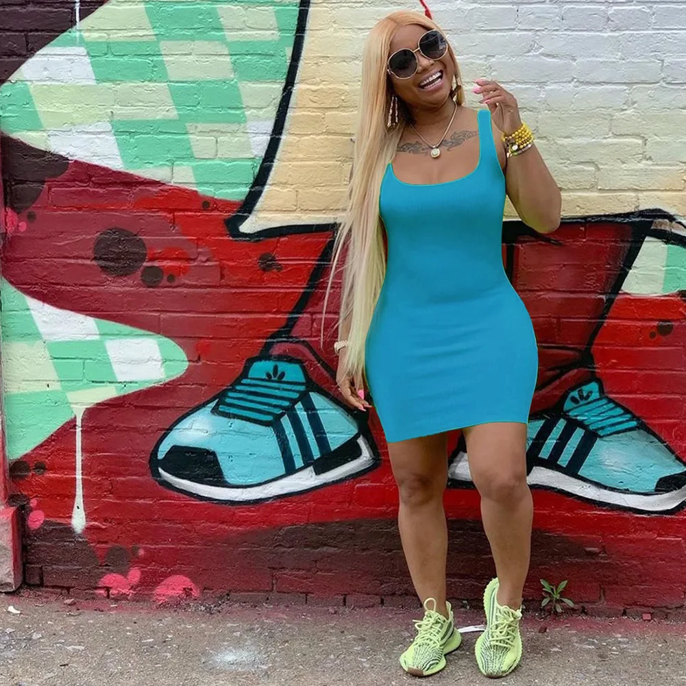 Летнее платье сексуальное повседневное облегающее для женщин мини-платье
