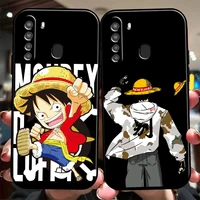 japanese anime one piece phone case for samsung galaxy a01 a02 a10 a10s a31 a22 a20 4g 5g soft black back funda carcasa