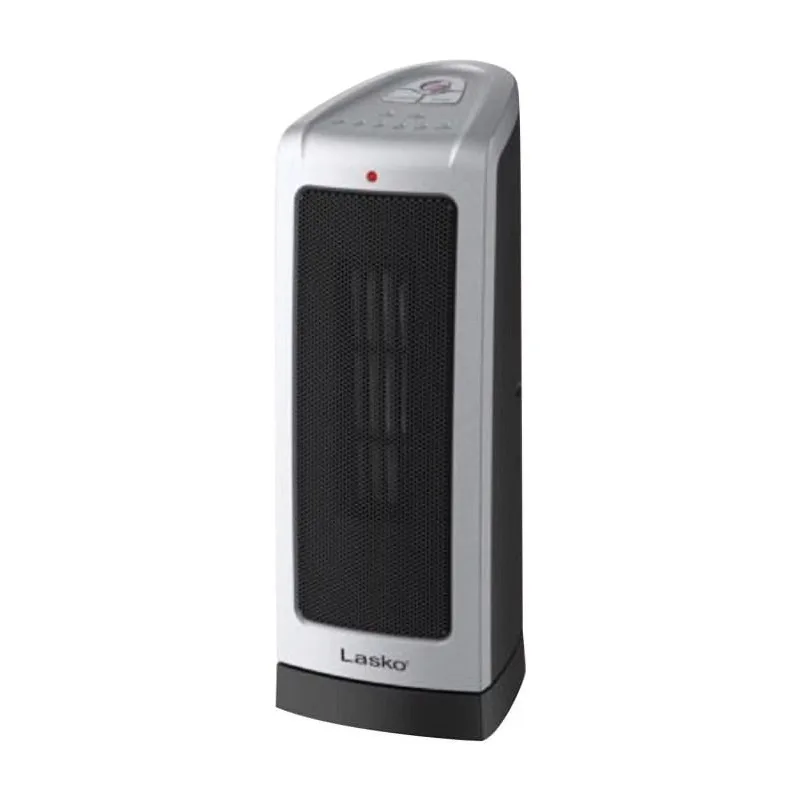 

1500W Ceramic Tower Electric Space Heater with Adjustable Thermostat, Silver