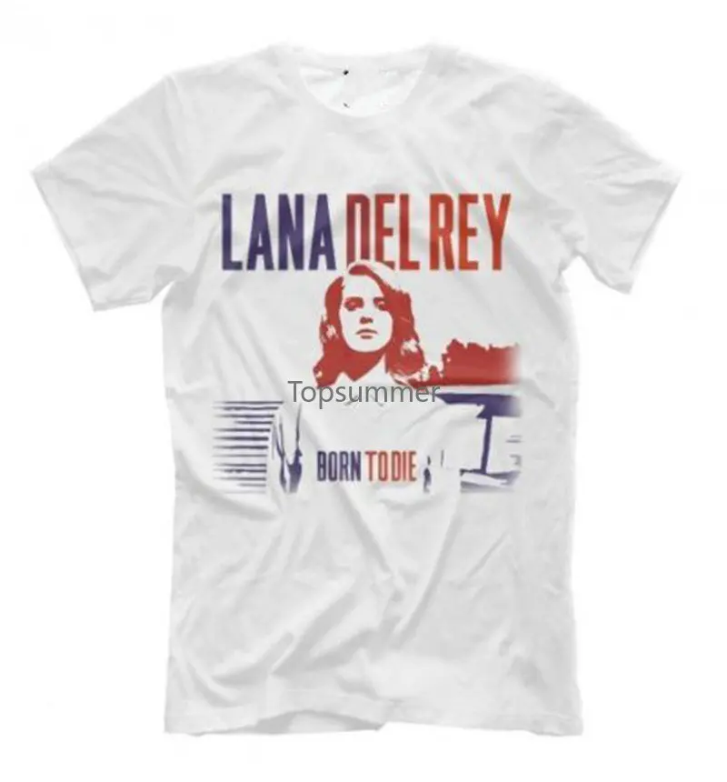 

Retro T Shirts Crew Neck Graphic Lana Del Rey Short Sleeve T Shirts For Men