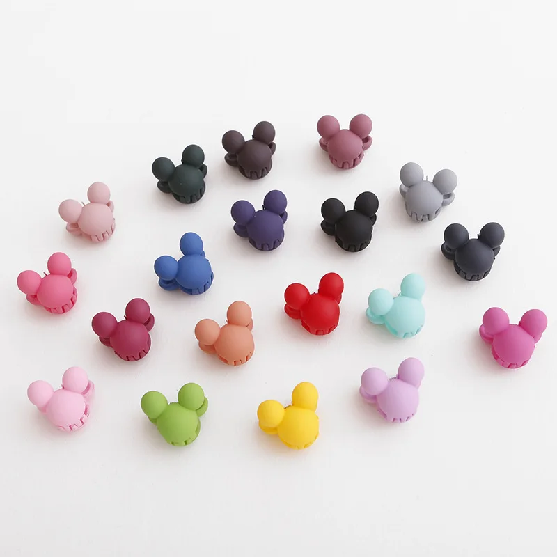 

Cute Mouse Bear Hair Clip Wholesale Children 2021 Trendy Birthday Party Gift Colorful Cartoon Hair Accessories For Baby Hairpin