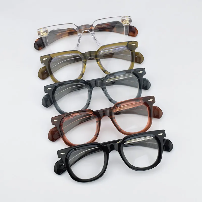 JMMLERX оправа для очков мужчин ретро дизайнерские ацетатные очки по рецепту