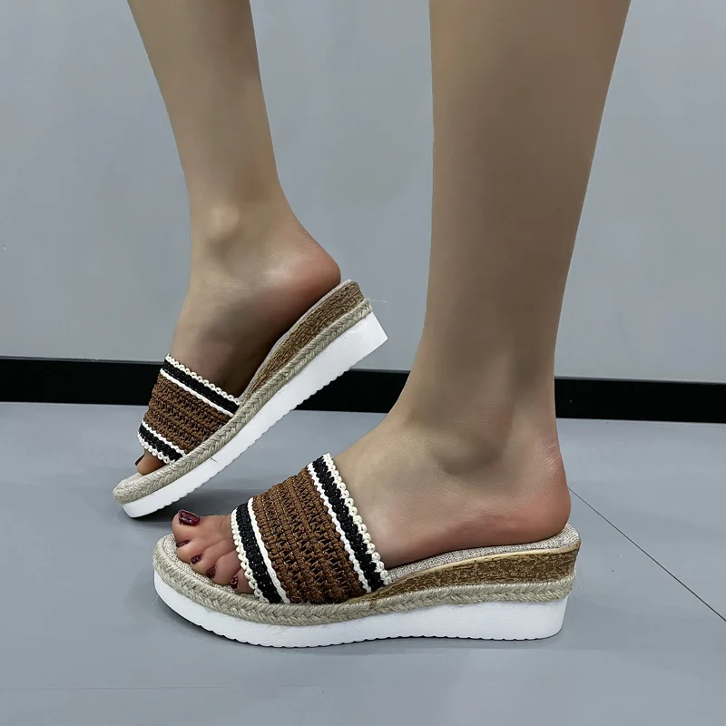 

Женские босоножки на танкетке, элегантная Летняя обувь