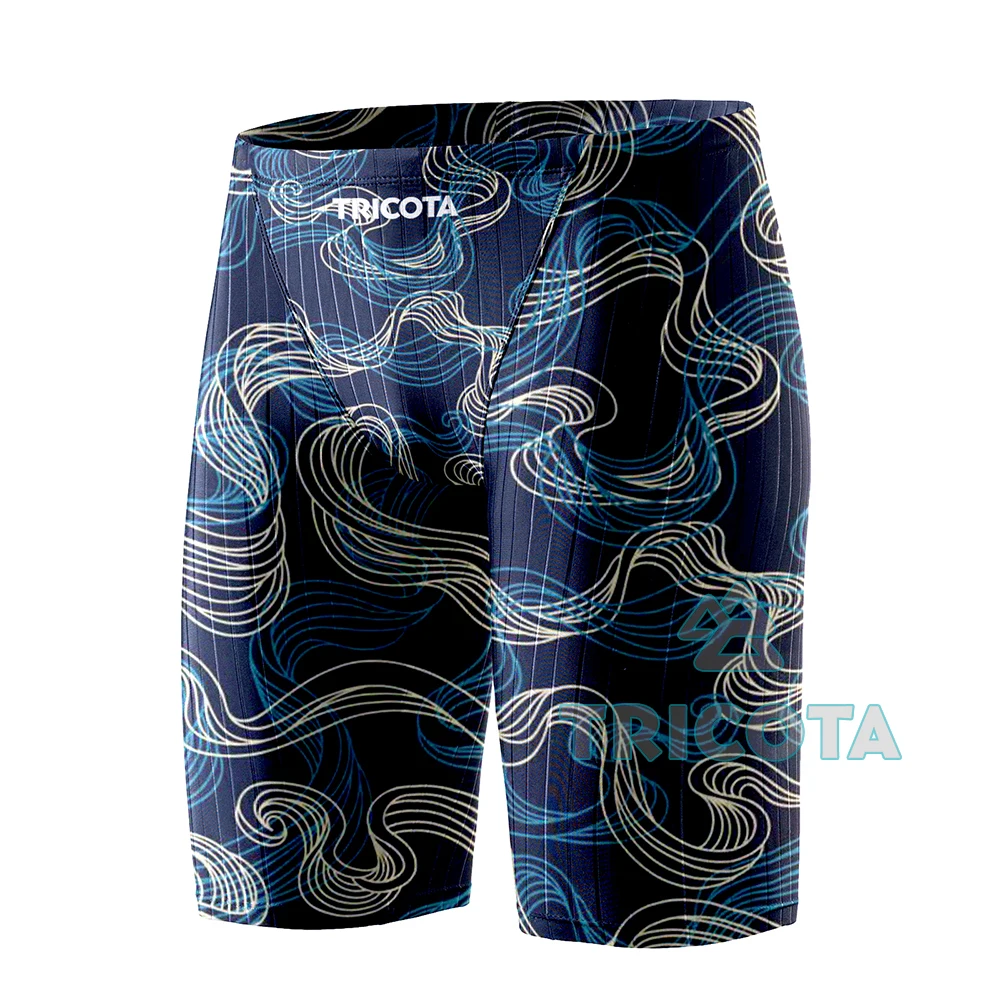 Rash Men Swim Jammer Swimwear Durable Athletic Training Endurance Swimming Trunks Summer Beach Pants Breathable Surfing Shorts