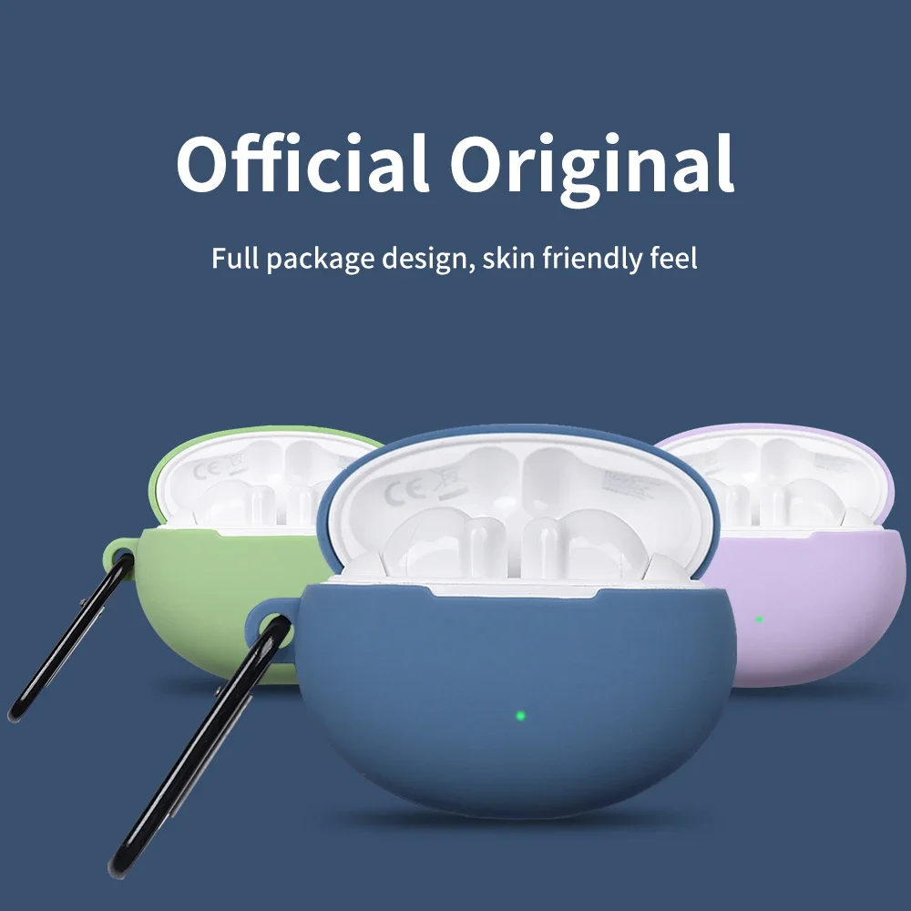 Чехол для Huawei FreeBuds 5i 4i 5 защитный силиконовый мягкий чехол Hua Wei Free Buds5i с крючком