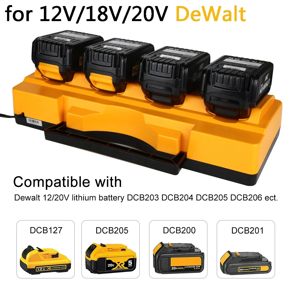 Зарядное устройство для литиевой батареи Dewalt 14 4 В 18 20 DCB203 DCB204 DCB206 DCB118 DCB140 DCB183 DCB200