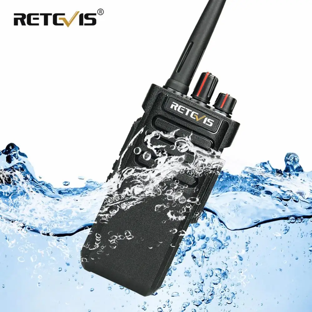 IP67 Waterproof Walkie Talkie RETEVIS RT29 10W Radio Receiver Long Range Two-Way Radio Station for Factory Farm Warehouse 3KM