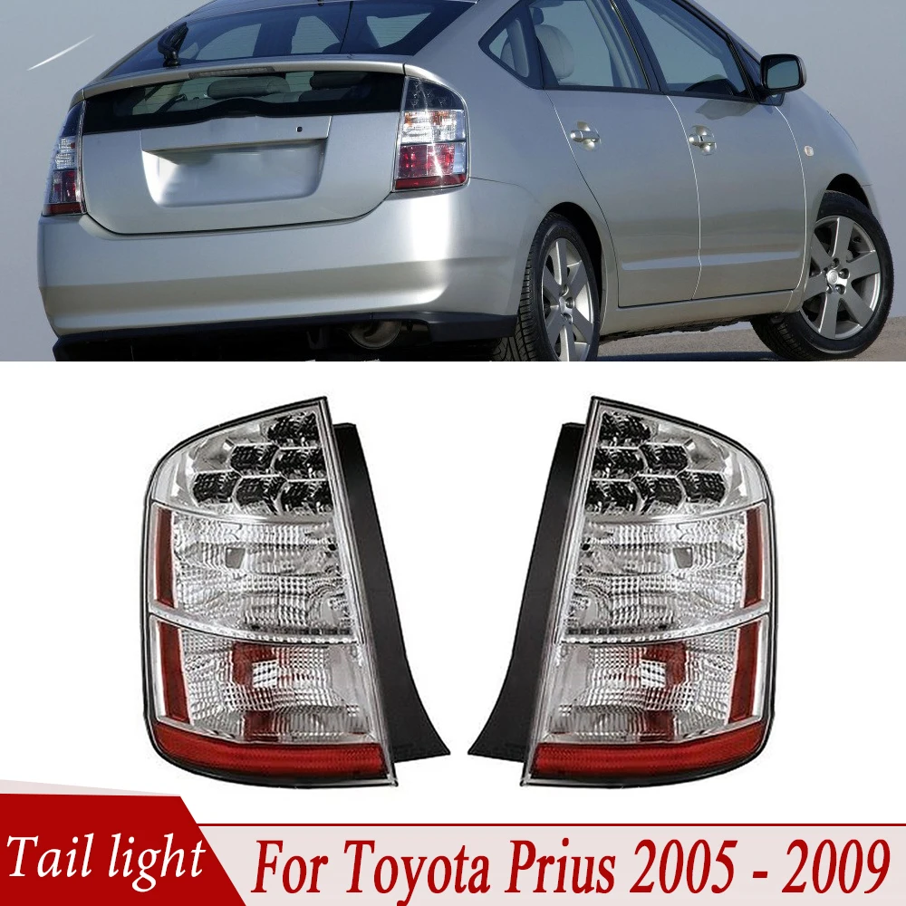 Left Right Tail Light Brake Lamp Taillight White / Black For Toyota Prius 2005 2006 2007 2008 2009 81561-47100 81551-47100