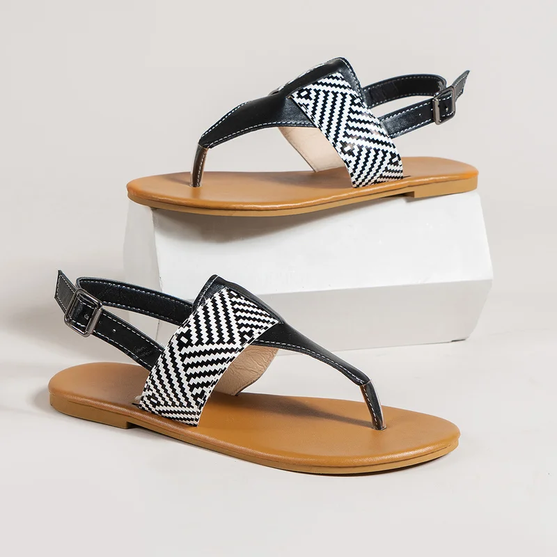 

35-43 New Brand Women Slipper Summer Shoes Outdoor Slip on Ladies Flat Heels Slides Elegant Sandal Flip Flops Sandals Women 2022