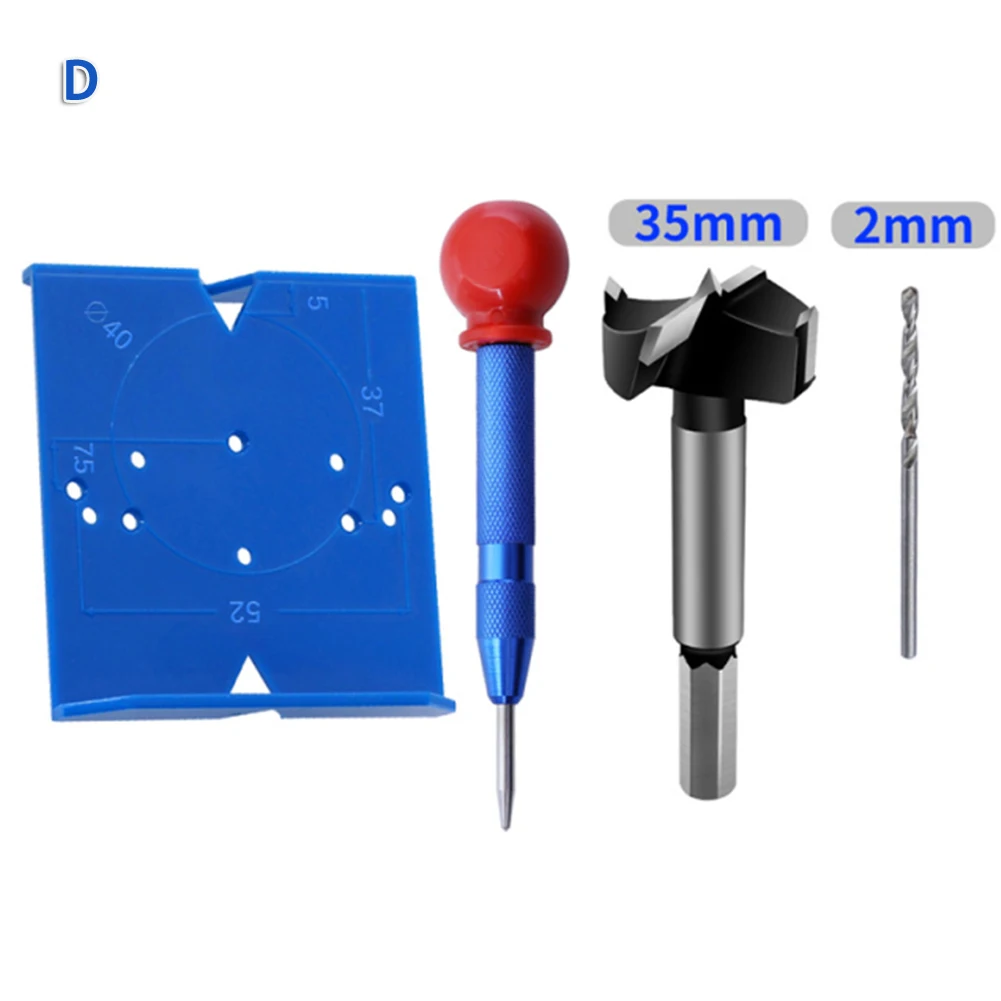 ABS Hinge Hole Drilling Locator Set Hinge Hole Template Jig Drill Guide Template Jig Cabinets Hinges Hole Locator Tool Set