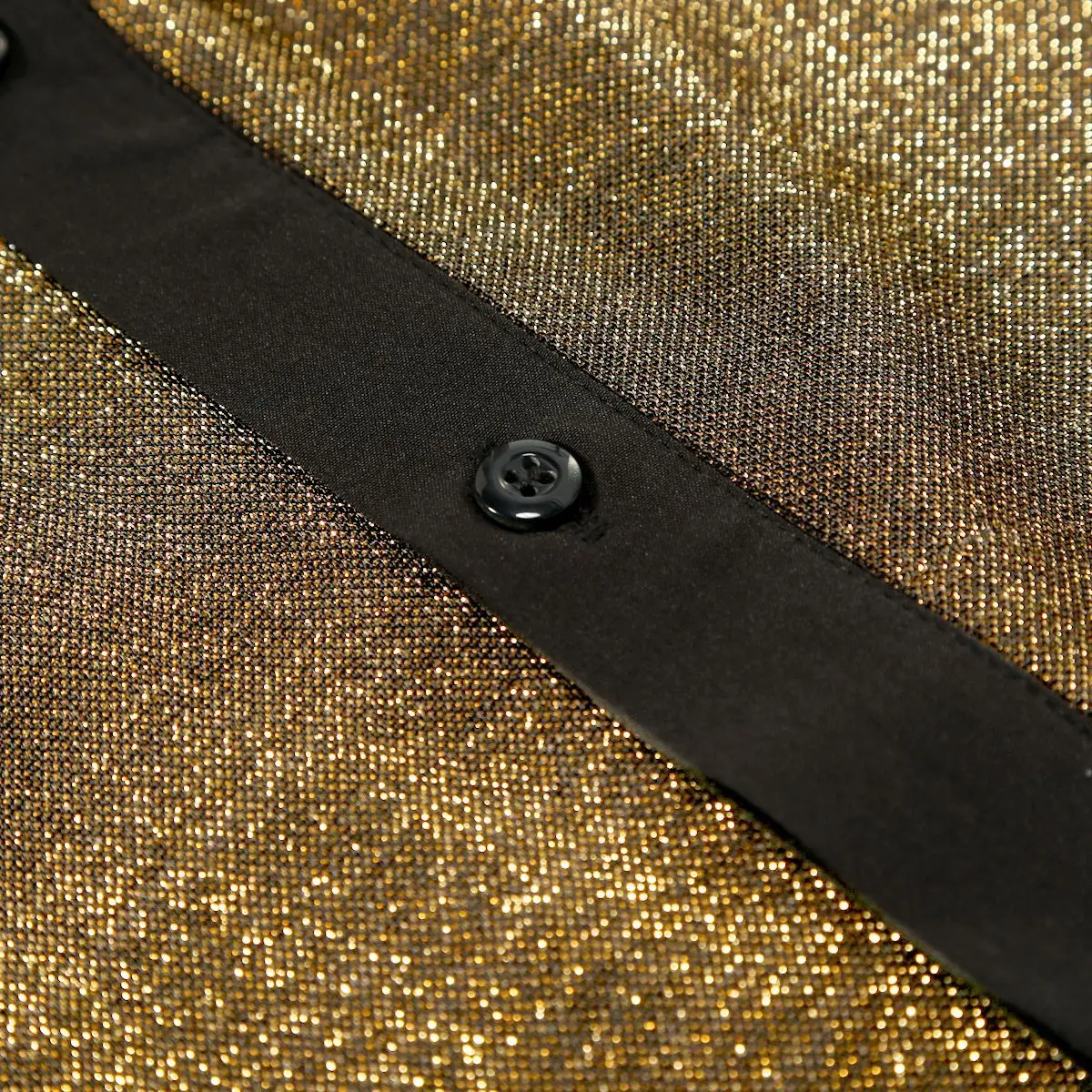 Мужская блестящая рубашка с металлическим блёстками в стиле 70-х