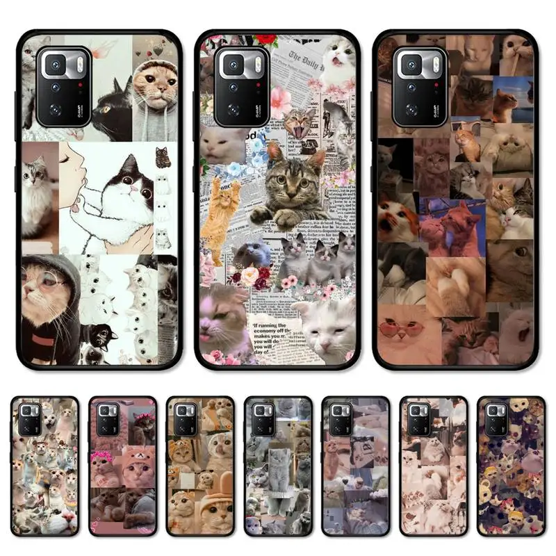 

Cat Memes Phone Case for Redmi 5 6 7 8 9 A 5plus K20 4X S2 GO 6 K30 pro
