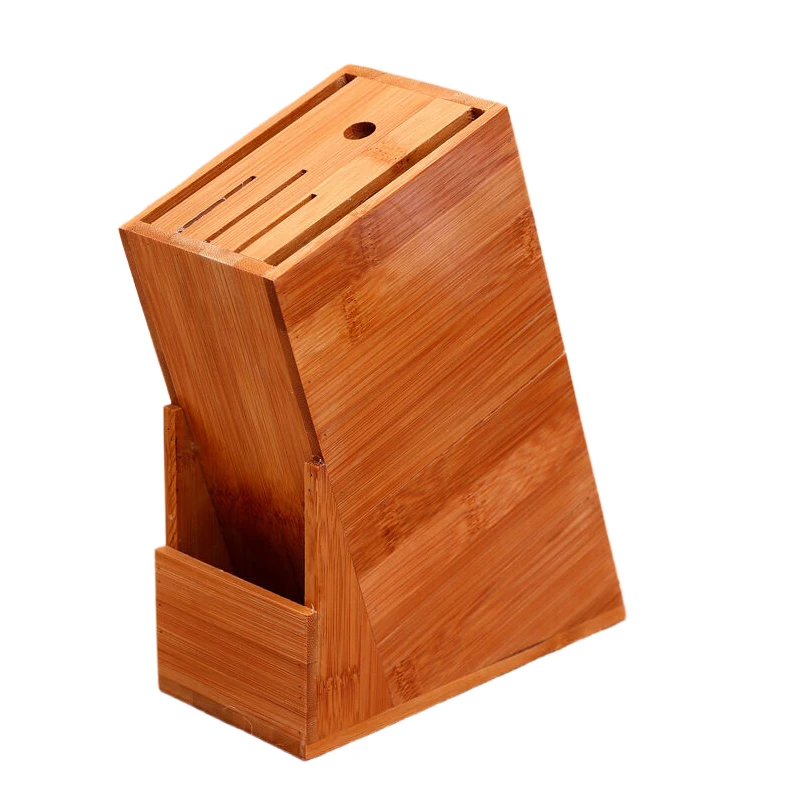 Бамбуковый держатель для ножей многофункциональная подставка полка хранения