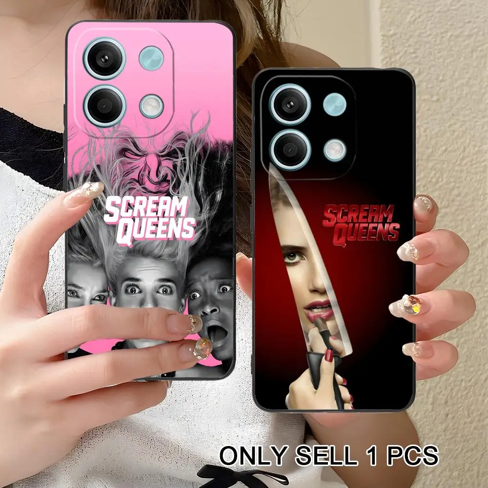 Фото Чехол для телефона Scream Queens для Xiaomi Redmi 15 14 13 12 A7 5 3 2 1 C Plus 4G 5G, мягкий противоударный чехол из ТПУ №4