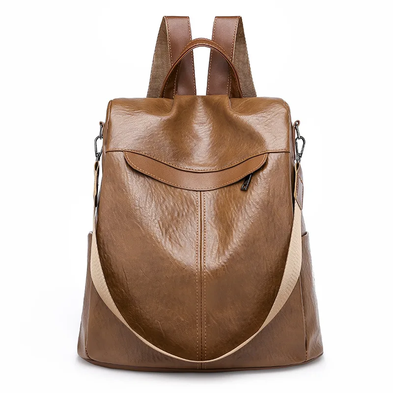 

Genuine Leather Women Backpack Rucksack Cross body Shoulder Bag Girls School Female Fashion Book Laptop Messenger Bags