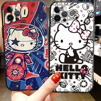 hello kitty cute phone cases for iphone 11 12 pro max 6s 7 8 plus xs max 12 13 mini x xr se 2020 back cover funda soft tpu