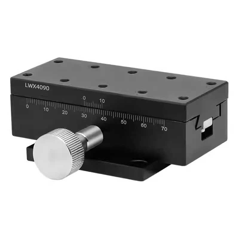 Фото Линейный прецизионный столик Huike Dovetail LWX LWY LWZ 2542/4040/4060/4090 для лабораторий, с ручной регулировкой по оси X, для точной настройки и перемещения №5