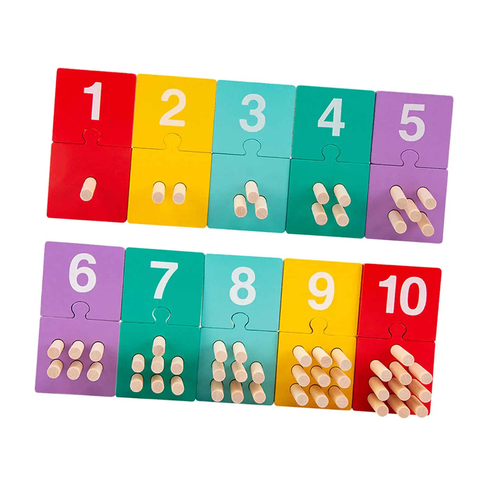 

Montessori Teaching Math Toys Early Learning Development Blocks Arabic Puzzle Board for Games Christmas Present Children Kids