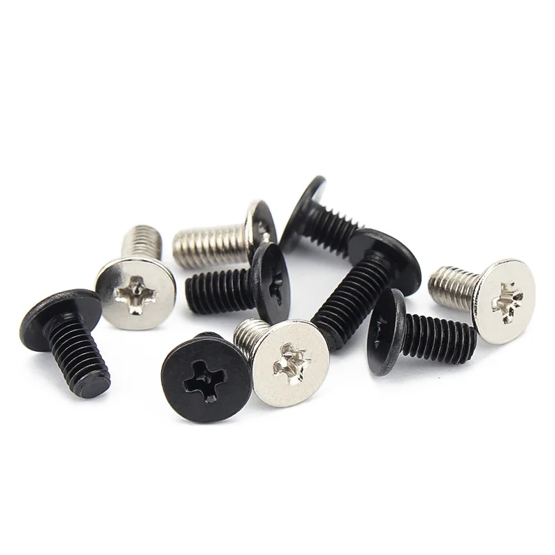 

10/50pcs M1.2 M1.4 M1.6 M2 M2.5 M3 Mini Micro Cross Phillips Ultra Thin Low Wafer Flat Head Screw Bolt for Laptop Phone Glasses