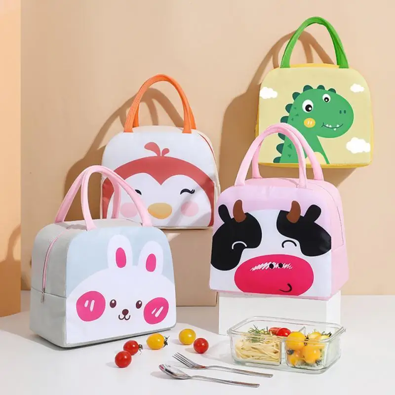 

Insulation Tote Bag Cartoon Portable Lunch Box Food Fresh Refrigerated Picnic Adult Children Waterproof Student Office Capacity